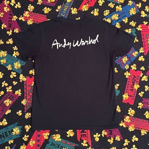 Mens UNIQLO x Andy Warhol Front & Back Graphic Tee Shirt / Size L - Picture 2 of 6